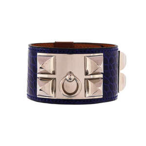 Hermes Collier de Chien Bracelet Alligator